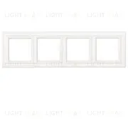 Рамка четверная Jung Eco Profi Deco, белый матовый EPD484WWM EPD484WWM