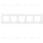 Рамка пятерная Jung Eco Profi Deco, белый матовый EPD485WWM EPD485WWM