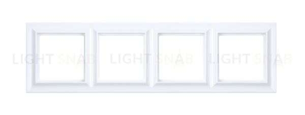 Рамка четверная Jung Eco Profi Standart белый матовый EPS484WWM EPS484WWM