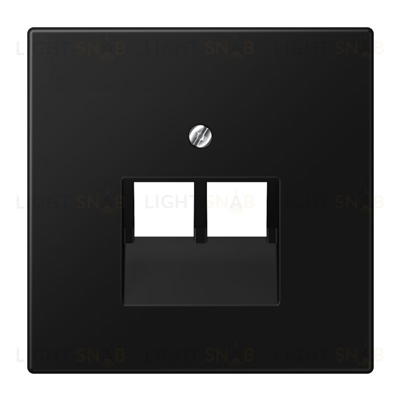 JUNG LS 990 Черный матовый Плата для двух модулей, фиксация винтом LS969-2UASWM LS969-2UASWM