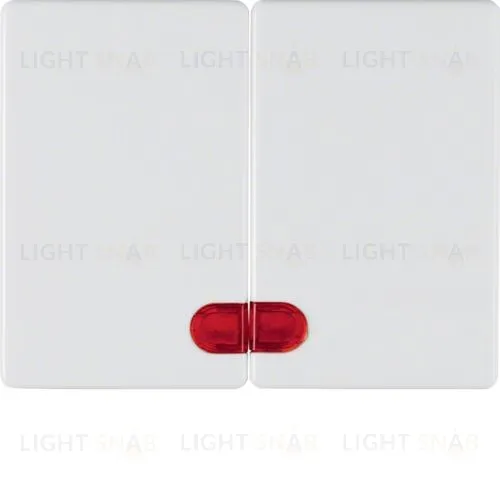 Клавиши с красной линзой, Arsys, цвет: полярная белизна, с блеском 14370069 14370069