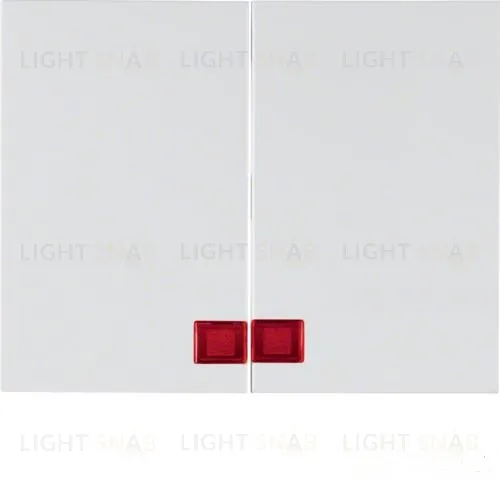 Клавиши с красной линзой, K.1, цвет: полярная белизна, с блеском 14377009 14377009