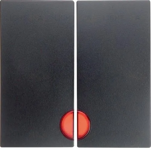 Клавиши с красной линзой, B.x, цвет: антрацит, матовый 16271606 16271606