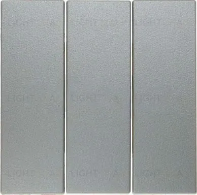 Клавиша тройная B.7/B.3/S.1 Berker, цвет алюминий 16651404 16651404