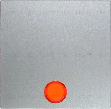 Клавиша в комплекте с 5 линзами, B.x, цвет: алюминий, матовый 16211404 16211404