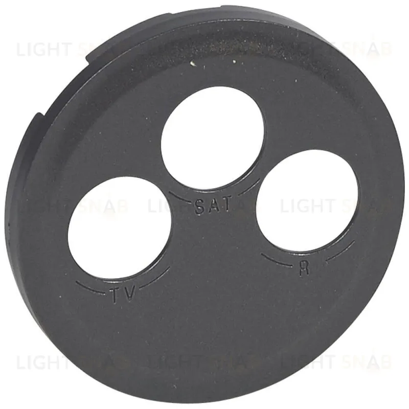 Legrand Celiane Графит Накладка TV-FM-SAT розетки 67985 67985