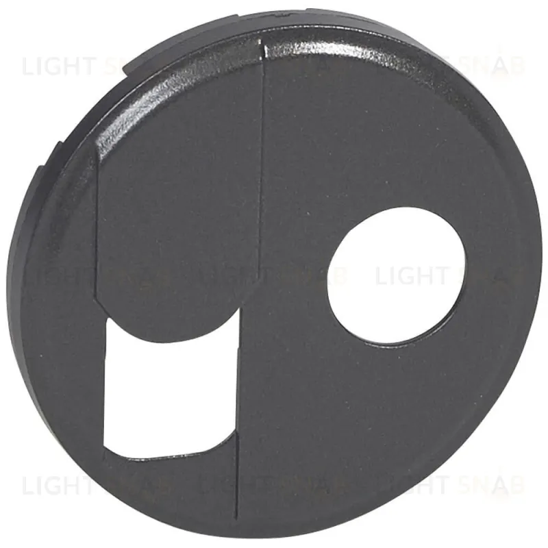 Legrand Celiane Графит Накладка Комп. розетки + ТВ 67939 67939