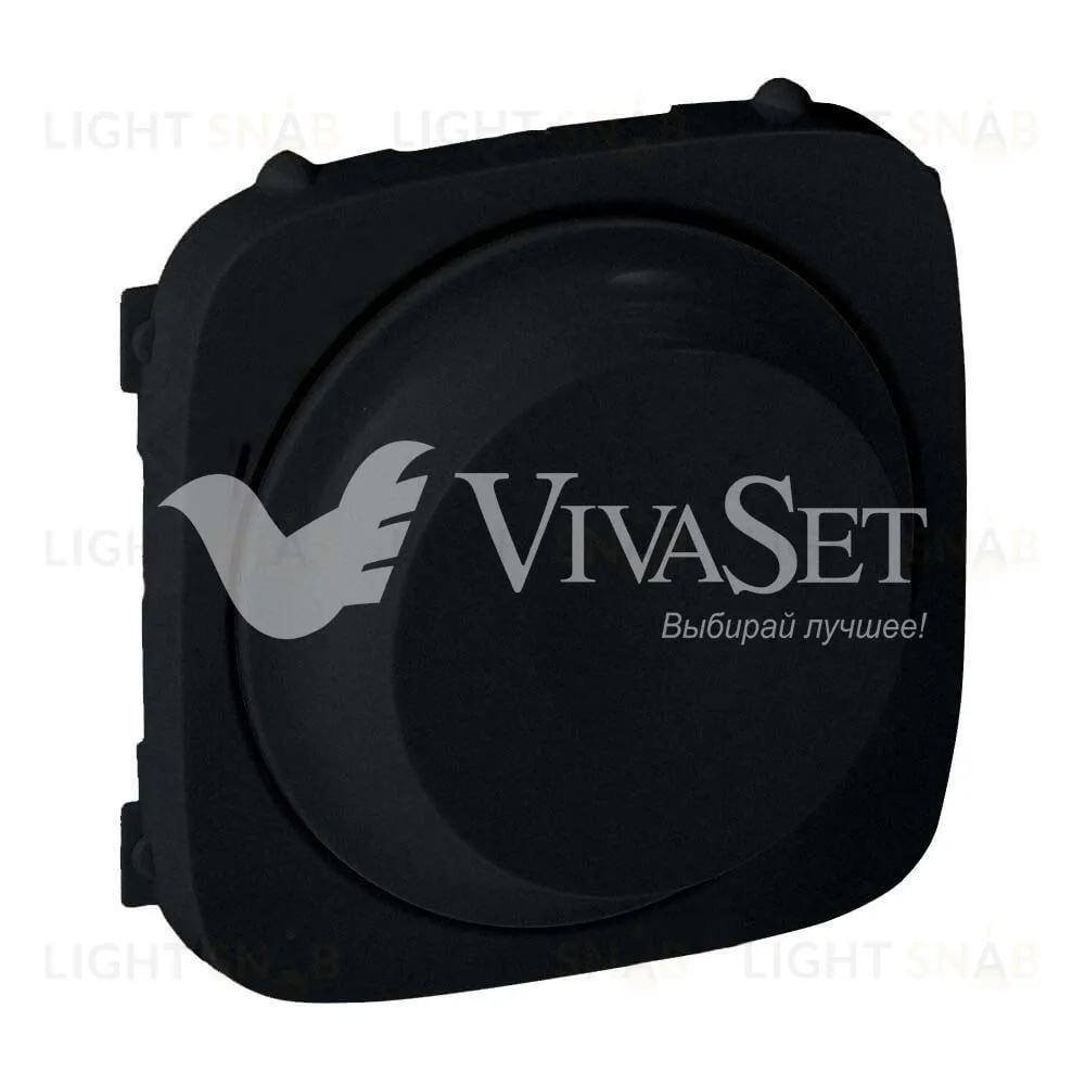 Valena ALLURE.Лицевая панель для светорегулятора с поворотной ручкой.Антрацит 752048 752048