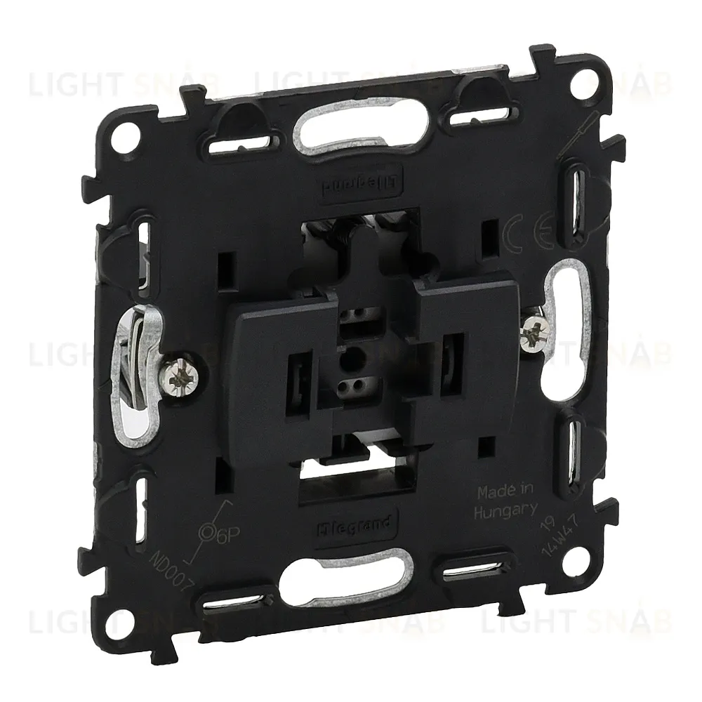 Valena IN'MATIC. Механизм выключателя кнопочного 6А 250В.Безвинтовые зажимы 752011 752011