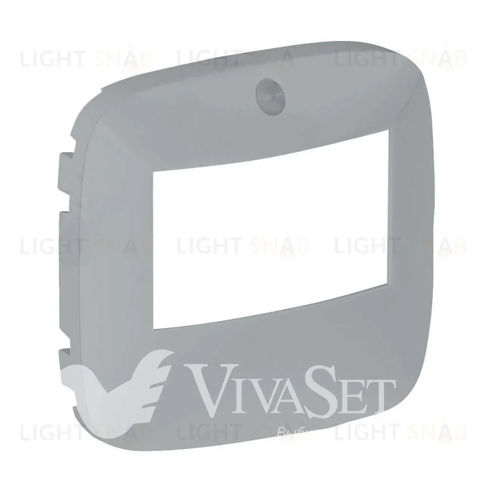 Valena ALLURE.Лицевая панель датчика движения,без ручного управления.Алюминий 752379 752379