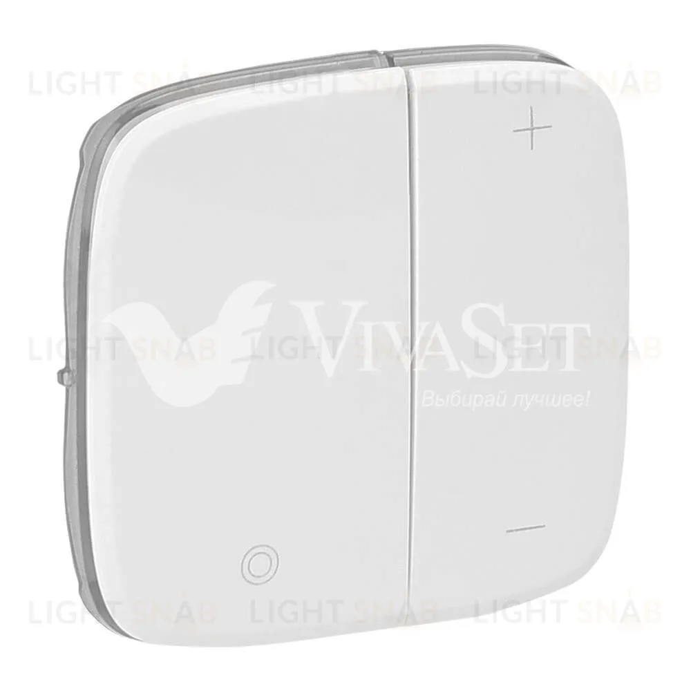 Valena ALLURE.Лицевая панель для кнопочного светорегулятора.Белая 752085 752085