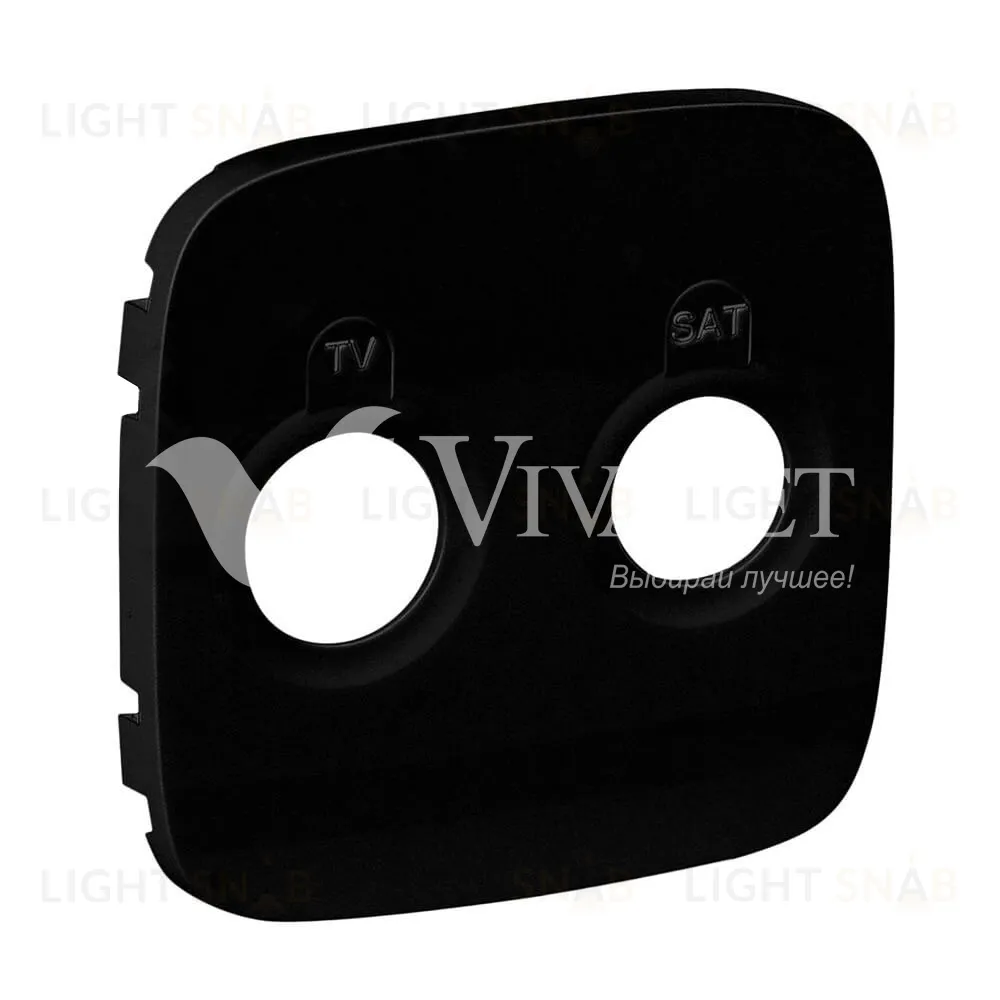 Valena ALLURE.Лицевая панель для розеток TV-SAT.Антрацит 754828 754828