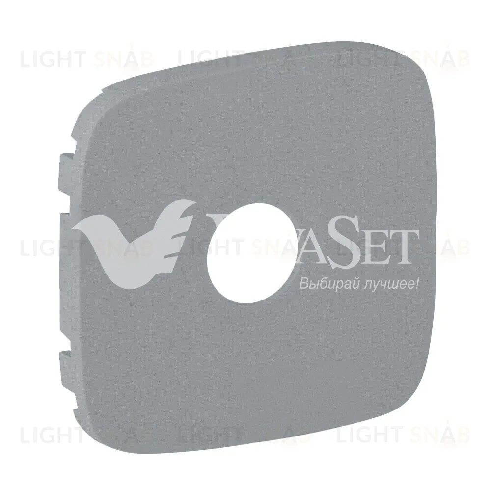 Valena ALLURE.Лицевая панель для розеток ТВ.Алюминий 754767 754767