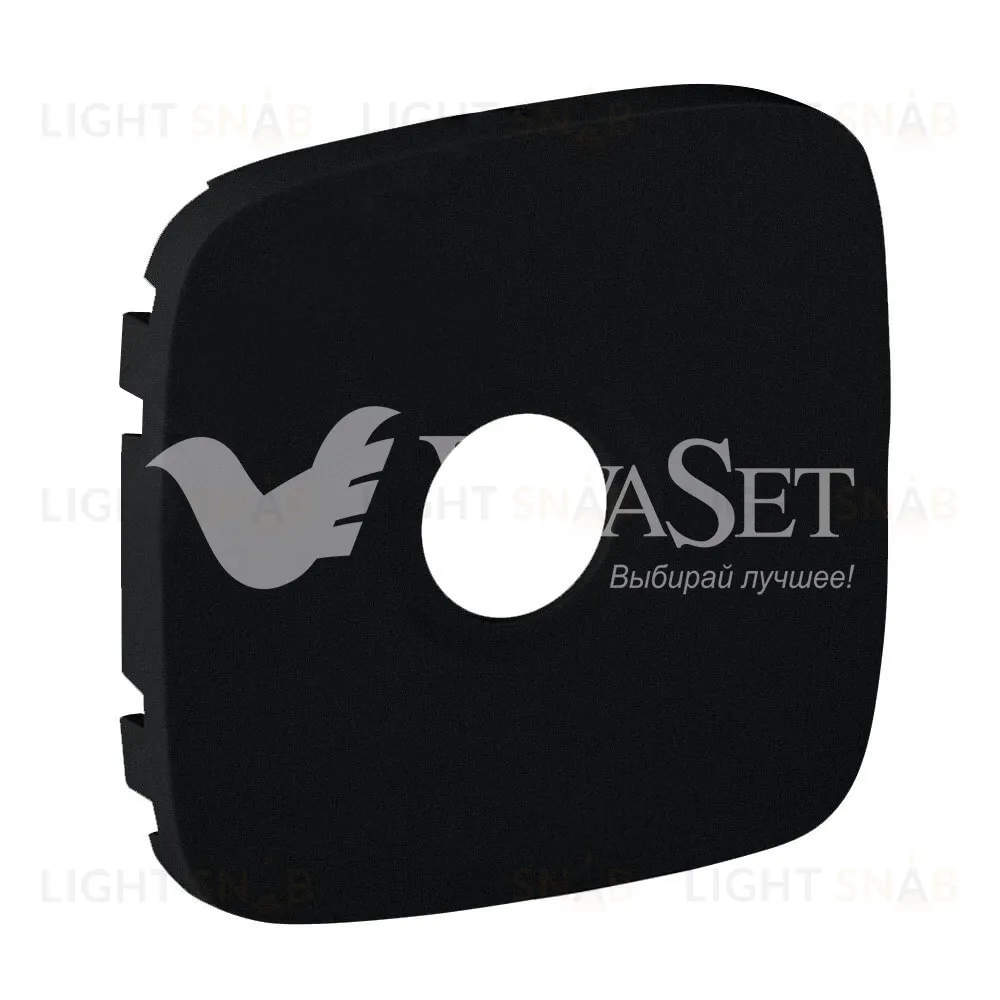 Valena ALLURE.Лицевая панель для розеток ТВ.Антрацит 754768 754768