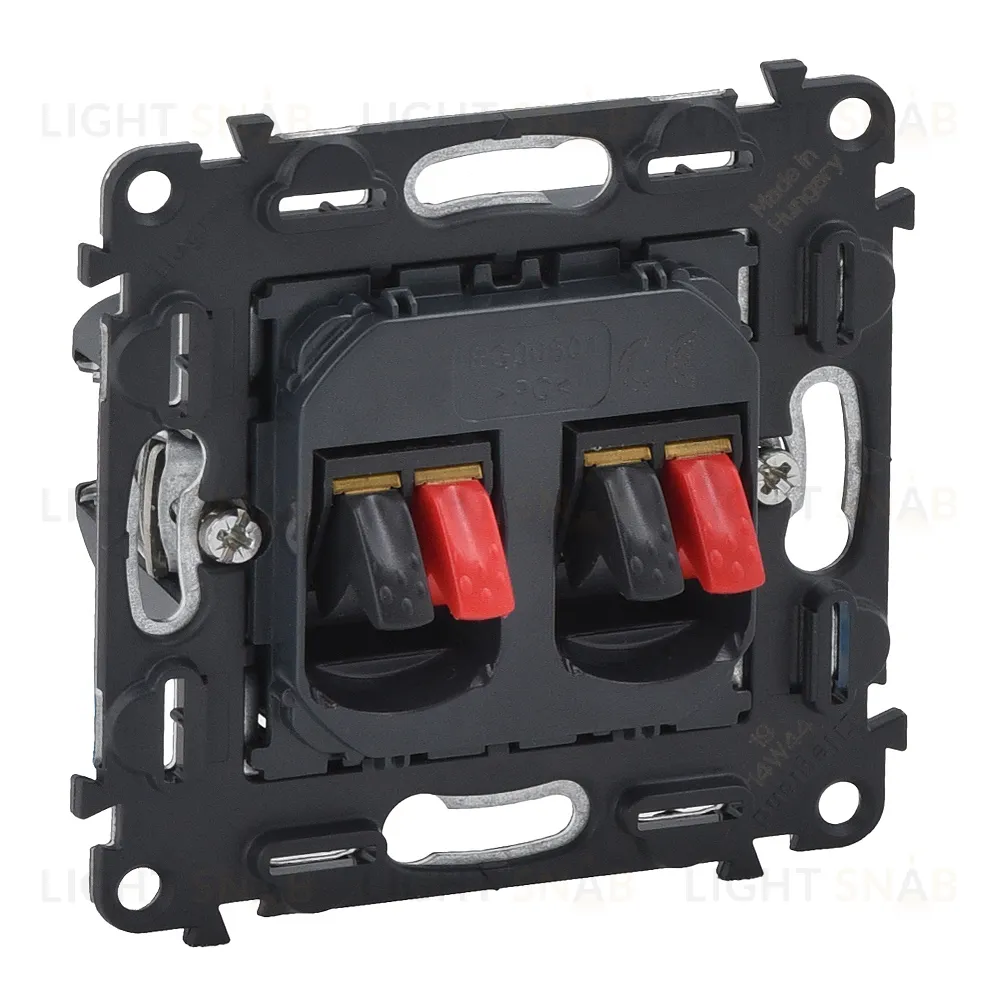 Valena IN'Matic Механизм двойной аудиорозетки с пружинными зажимами. 753078 753078