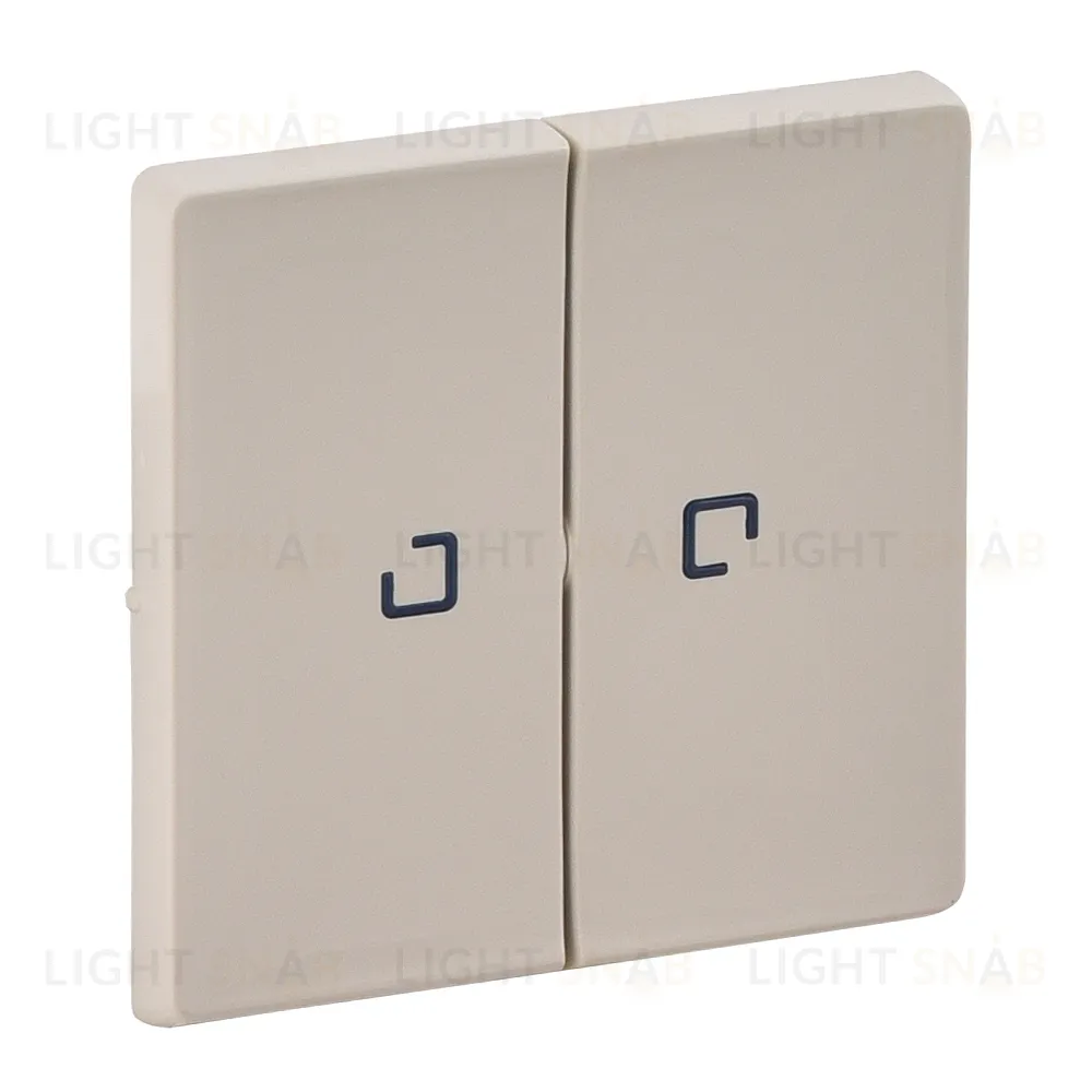 Valena Life. Лицевая панель для выключателя двухклавишного с подсветкой.Слоновая кость 755221 755221