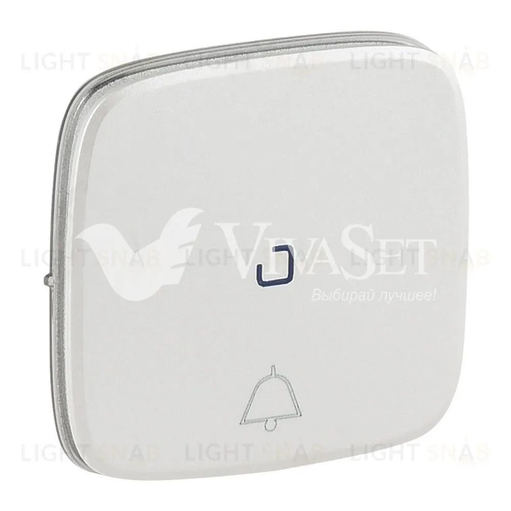 Valena ALLURE.Лицевая панель для кнопочного выключателя, с символом ”звонок”,c линзой для подсветки.Жемчуг 755094 755094