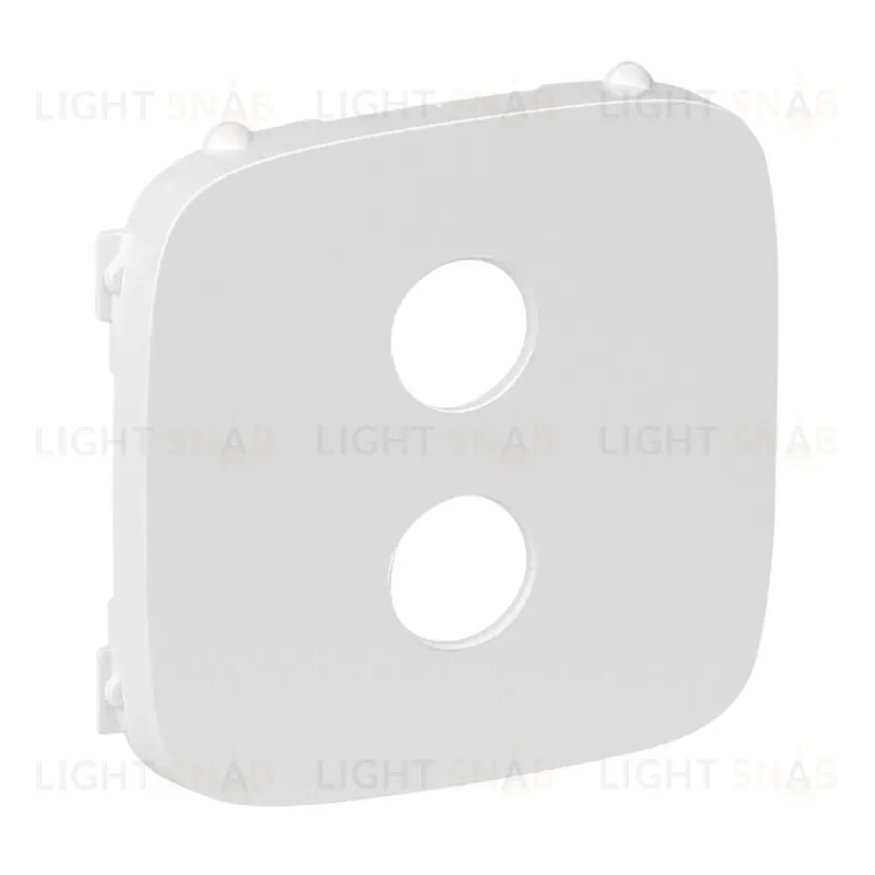 Valena ALLURE.Лицевая панель для аудиорозетки ”банан” одиночной.Белая 755285 755285