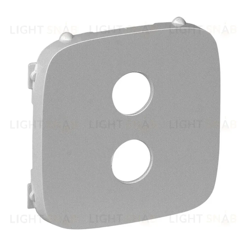 Valena ALLURE.Лицевая панель для аудиорозетки ”банан” одиночной.Алюминий 755287 755287