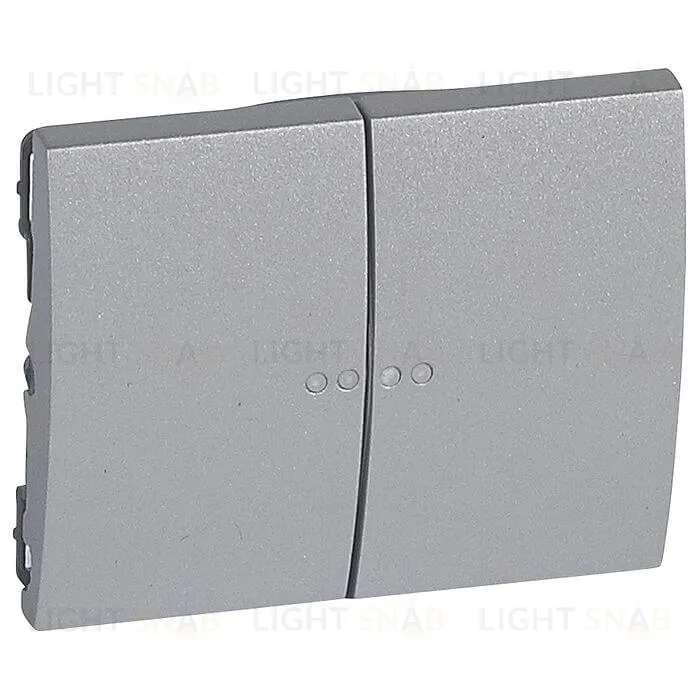 Legrand Galea Life Алюминий Клавиша 2-ая c точечной подсветкой 771379 771379