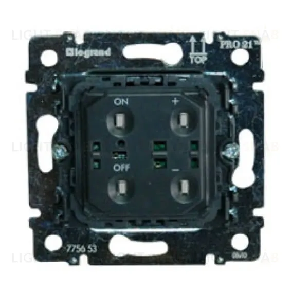 Legrand PRO 21 Мех Светорегулятор нажимной для л/н и гал.ламп с обмот тран. 40-600Вт 775653 775653