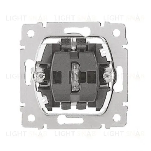 Legrand PRO 21 Мех Выключатель 1-клавишный с подсветкой зеленая лампа 0,5 мА 775600 775600