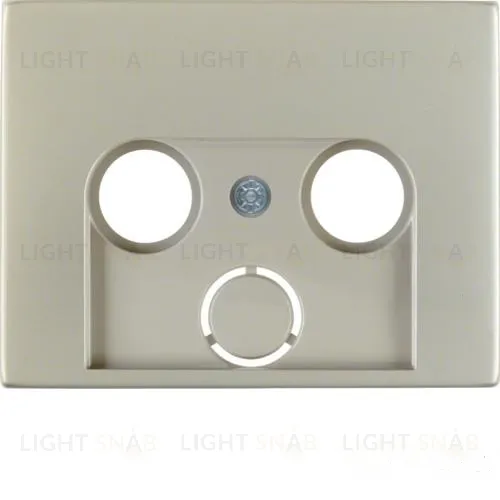 Лицевая панель антенной розетки TV-FM-Sat нержавеющая сталь 12017014