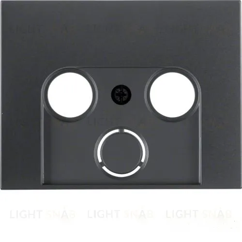 Лицевая панель антенной розетки TV-FM-Sat антрацит 12017016