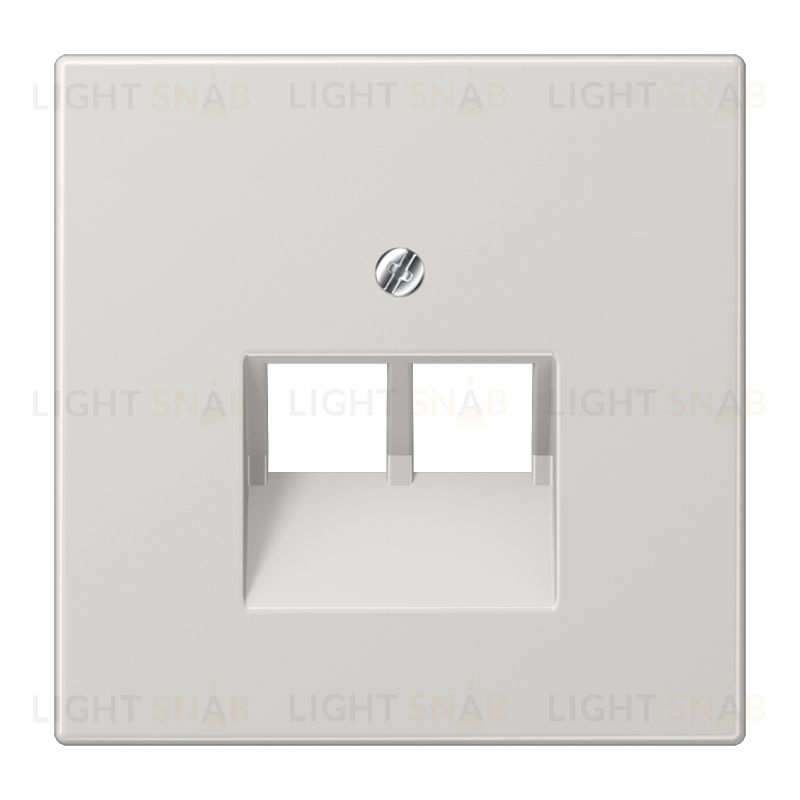 Jung LS 990 Светло-серый накладка 2-ой наклонной ТЛФ/комп розетки LS969-2UALG LS969-2UALG