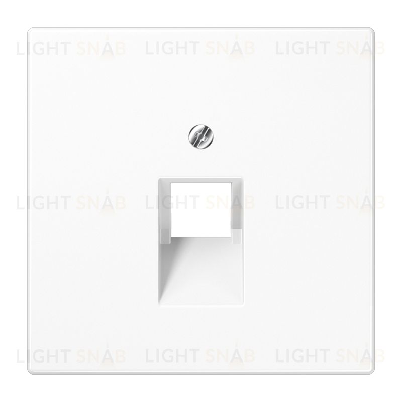 Jung LS 990 Белая накладка 1-ой наклонной ТЛФ/комп розетки LS969-1UAWW LS969-1UAWW