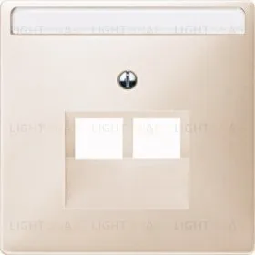 Merten SD Беж Накладка розетки ТЛФ/комп 2-ой наклонной (термопласт) MTN292644 MTN292644