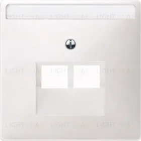 Merten SD Бел Накладка розетки ТЛФ/комп 2-ой наклонной (термопласт) MTN292619 MTN292619