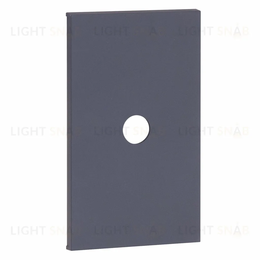 Meiton TV накладка/вывод кабеля 1 модульная цвет-Грифель матовый AL08M2 AL08M2