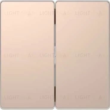 Клавиша двойная Merten D-life шампань металл MTN3400-6051 MTN3400-6051