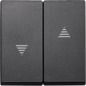 Merten SM Антрацит Клавиша 2-ая жалюзийная MTN435514 MTN435514