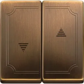 Merten SD Античная латунь Клавиша 2-ая жалюзийная MTN411543 MTN411543