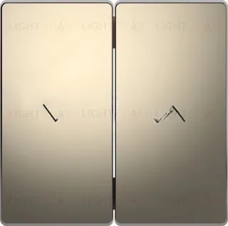 Клавиша двойная для жалюзи Merten D-life никель металл MTN3855-6050 MTN3855-6050