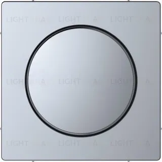 Лицевая панель поворотного светорегулятора Merten D-life нержавеющая сталь MTN5250-6036 MTN5250-6036