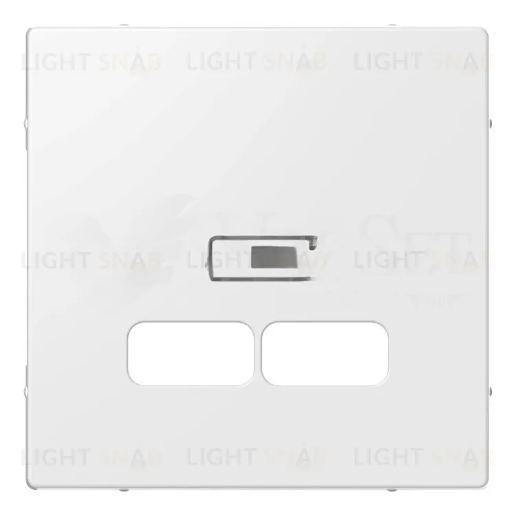 SE Merten SM Полярно-Бел Центральная накладка для USB механизма 2,1А MTN4367-0319 MTN4367-0319