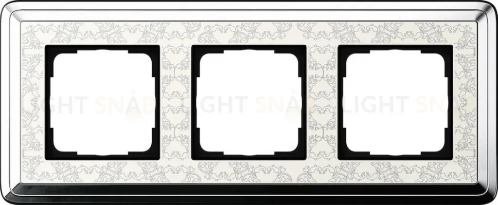 Рамка на 3 поста Gira Classix Art хром-кремовый 0213683 0213683