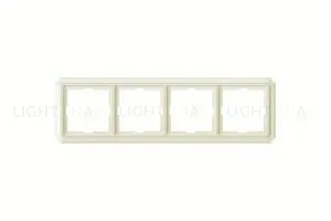 Рамка четверная Merten Antique кремовый глянцевый MTN483444 MTN483444