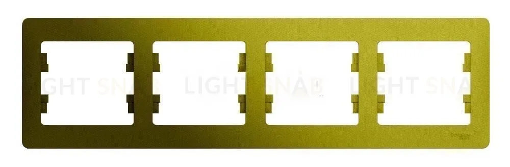 Рамка четверная Schneider Glossa фисташковый GSL001004 GSL001004