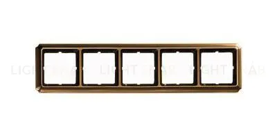 Рамка пятерная Merten Antique античная латунь MTN483543 MTN483543
