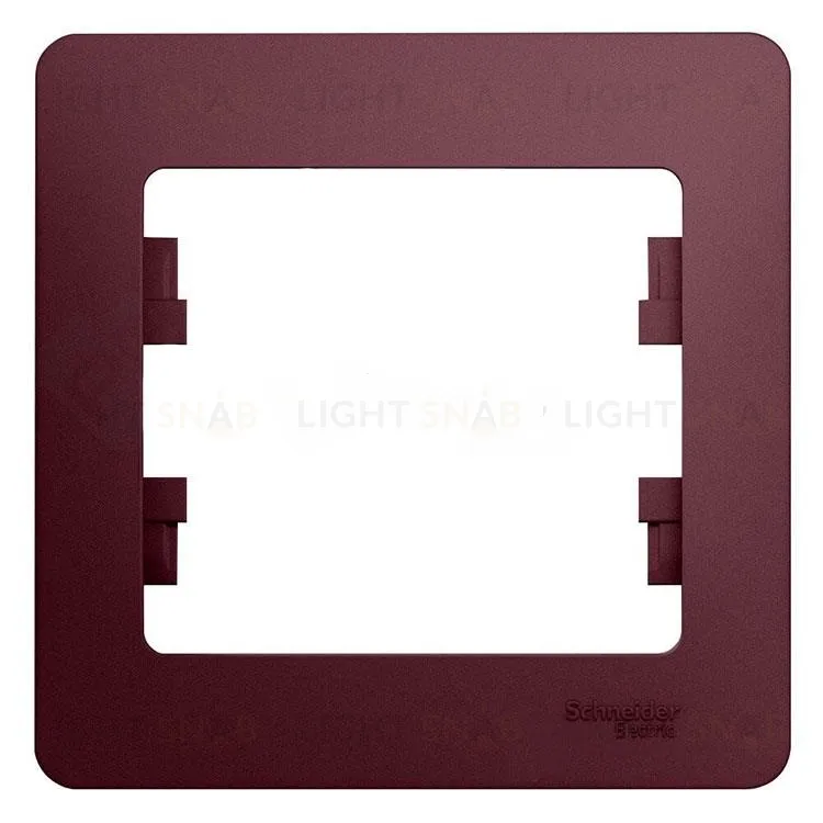 Рамка одинарная Schneider Glossa баклажановый GSL001101 GSL001101
