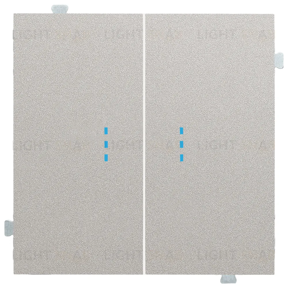 Rikett Клавиши двухклавишного выключателя с подсветкой платина 35612 PL 35612 PL