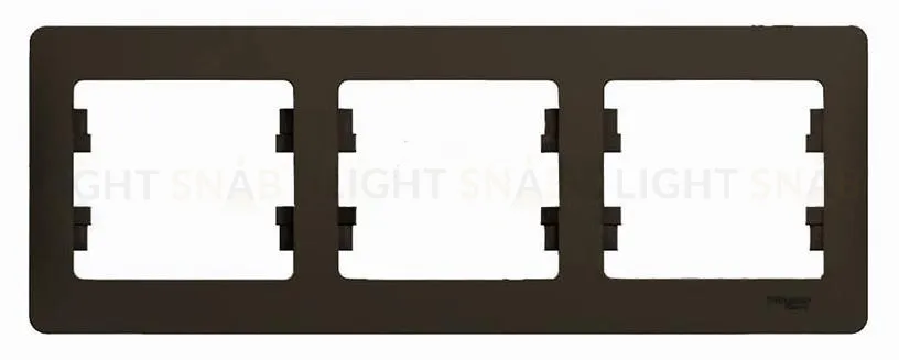 Рамка тройная Schneider Glossa шоколад GSL000803 GSL000803