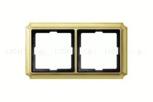 Рамка двойная Merten Antique блестящая латунь MTN483221 MTN483221