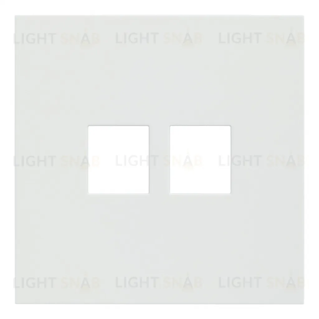 Rikett Лицевая панель для двойной информационной розетки белый матовый 35442 MW 35442 MW