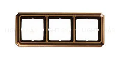 Рамка тройная Merten Antique античная латунь MTN483343 MTN483343