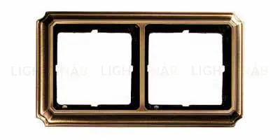 Рамка двойная Merten Antique античная латунь MTN483243 MTN483243